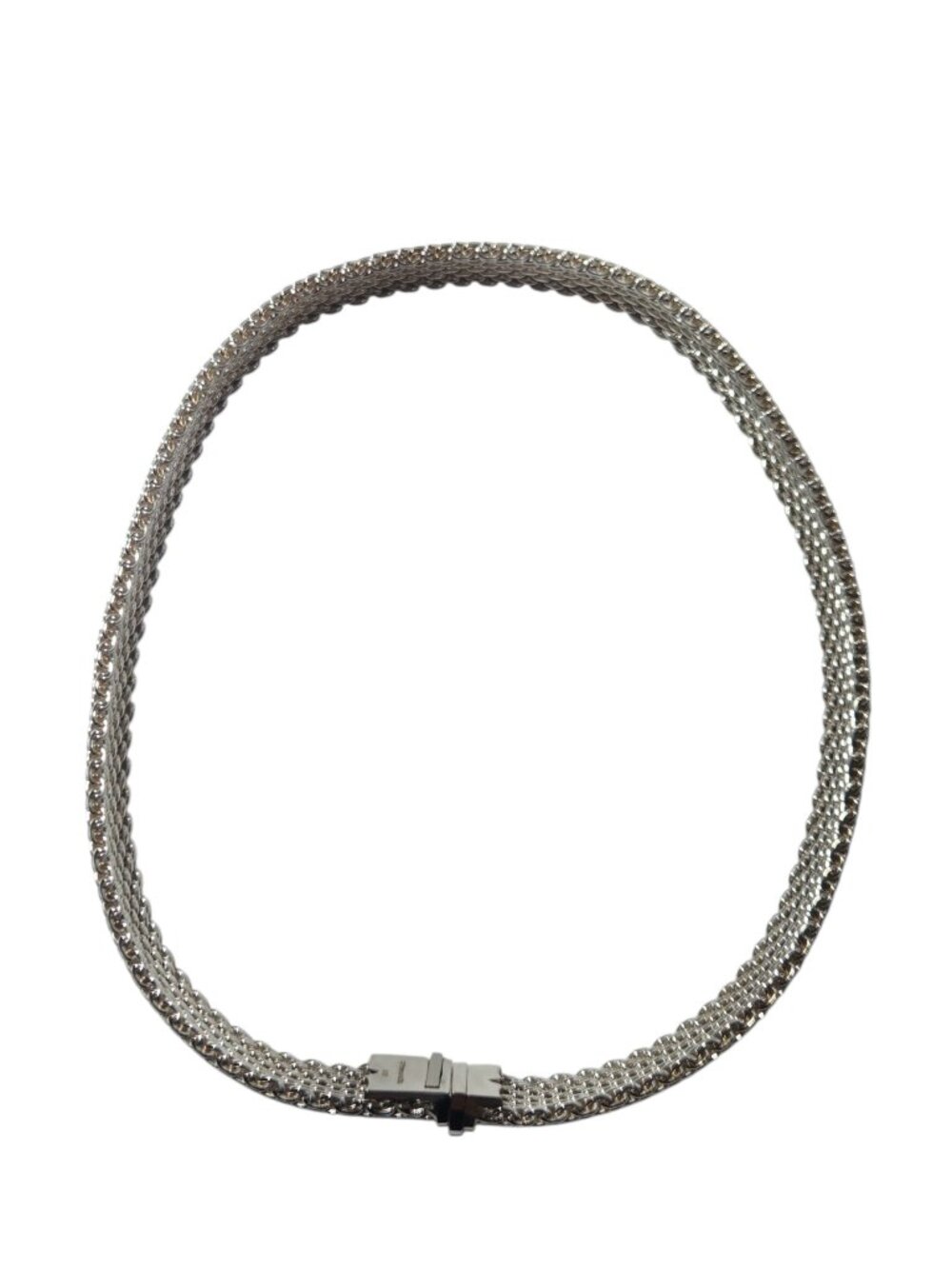 Tiffany & Co Sterling Somerset Mesh Collar Necklace #25716